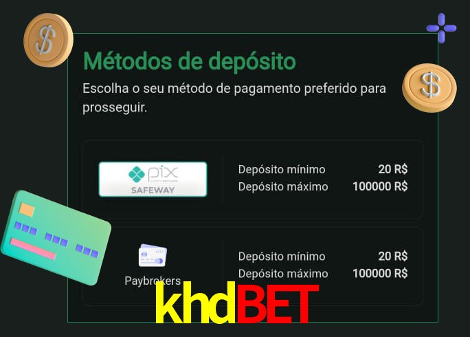 O cassino khdbet oferece uma grande variedade de métodos de pagamento