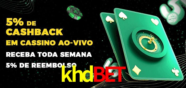 Promoções do cassino ao Vivo khdbet